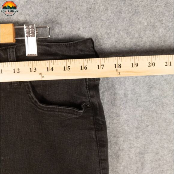 Torrid Skinny Leg Denim Black Cotton Blend Stretch Jeans Dark Wash Women's 14R - Picture 6 of 10